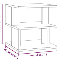 Beistelltisch Braun Eichen-Optik 40x40x40 cm Holzwerkstoff