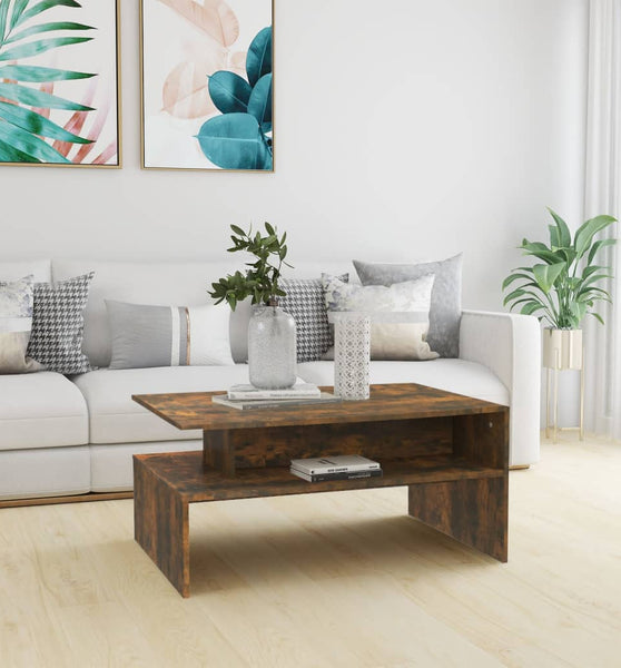 Couchtisch Räuchereiche 90x60x42,5 cm Holzwerkstoff