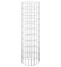 Gabionen-Hochbeete 3 Stk. Rund Verzinkter Stahl Ø30x100 cm