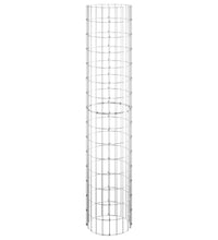 Gabionen-Hochbeete 3 Stk. Rund Verzinkter Stahl Ø30x150 cm