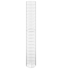 Gabionen-Hochbeete 3 Stk. Rund Verzinkter Stahl Ø30x200 cm