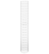Gabionen-Hochbeete 3 Stk. Rund Verzinkter Stahl Ø30x200 cm