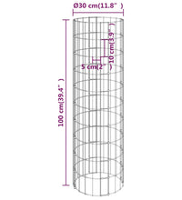 Gabionen-Hochbeete 4 Stk. Rund Ø30x50/100/150/200 cm