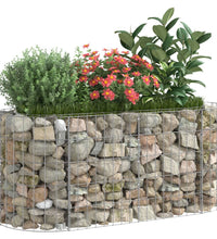 Gabionen-Hochbeet Verzinktes Eisen 120x50x50 cm