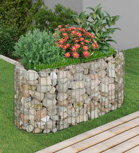 Gabionen-Hochbeet Verzinktes Eisen 120x50x50 cm