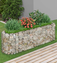 Gabionen-Hochbeet Verzinktes Eisen 190x50x50 cm