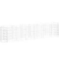 Gabionen-Hochbeet Verzinktes Eisen 260x50x50 cm