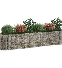 Gabionen-Hochbeet Verzinktes Eisen 260x50x50 cm