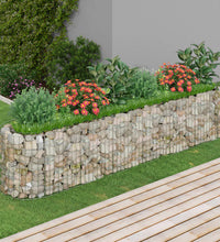 Gabionen-Hochbeet Verzinktes Eisen 260x50x50 cm