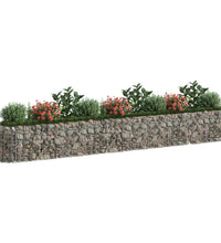 Gabionen-Hochbeet Verzinktes Eisen 400x50x50 cm