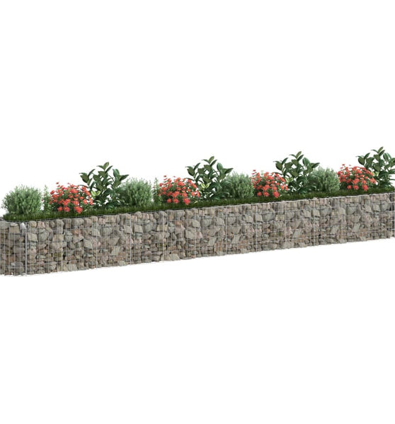 Gabionen-Hochbeet Verzinktes Eisen 470x50x50 cm