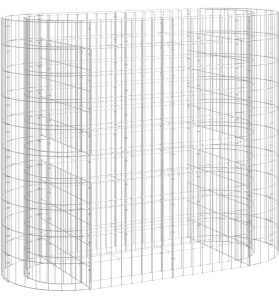 Gabionen-Hochbeet Verzinktes Eisen 120x50x100 cm