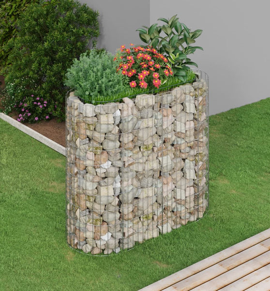 Gabionen-Hochbeet Verzinktes Eisen 120x50x100 cm
