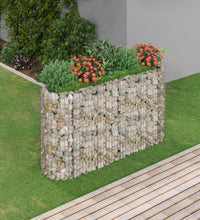 Gabionen-Hochbeet Verzinktes Eisen 190x50x100 cm