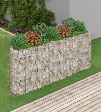 Gabionen-Hochbeet Verzinktes Eisen 260x50x100 cm