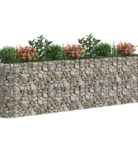 Gabionen-Hochbeet Verzinktes Eisen 330x50x100 cm
