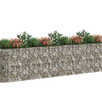 Gabionen-Hochbeet Verzinktes Eisen 400x50x100 cm