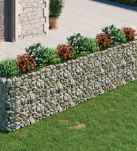 Gabionen-Hochbeet Verzinktes Eisen 400x50x100 cm