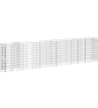 Gabionen-Hochbeet Verzinktes Eisen 470x50x100 cm