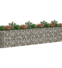 Gabionen-Hochbeet Verzinktes Eisen 470x50x100 cm