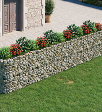 Gabionen-Hochbeet Verzinktes Eisen 470x50x100 cm