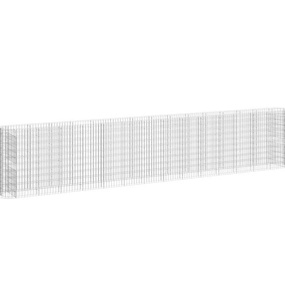 Gabionen-Hochbeet Verzinktes Eisen 540x50x100 cm