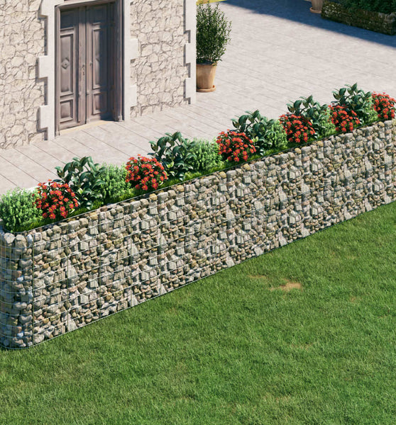 Gabionen-Hochbeet Verzinktes Eisen 540x50x100 cm