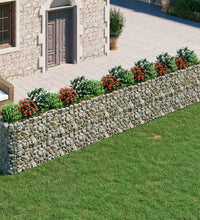 Gabionen-Hochbeet Verzinktes Eisen 610x50x100 cm