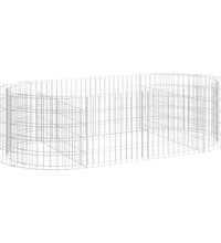 Gabionen-Hochbeet Verzinktes Eisen 200x100x50 cm