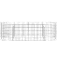 Gabionen-Hochbeet Verzinktes Eisen 200x100x50 cm