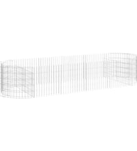 Gabionen-Hochbeet Verzinktes Eisen 300x100x50 cm