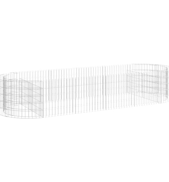 Gabionen-Hochbeet Verzinktes Eisen 300x100x50 cm