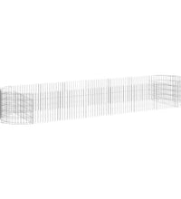 Gabionen-Hochbeet Verzinktes Eisen 400x100x50 cm