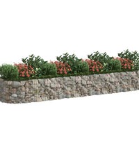 Gabionen-Hochbeet Verzinktes Eisen 400x100x50 cm