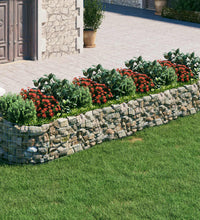 Gabionen-Hochbeet Verzinktes Eisen 400x100x50 cm