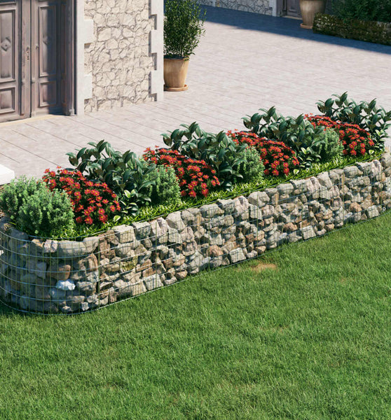Gabionen-Hochbeet Verzinktes Eisen 400x100x50 cm