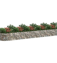 Gabionen-Hochbeet Verzinktes Eisen 500x100x50 cm