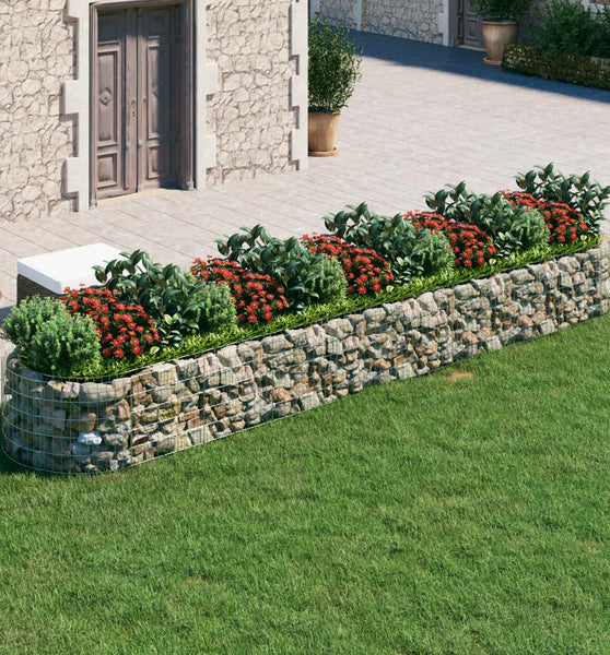 Gabionen-Hochbeet Verzinktes Eisen 500x100x50 cm
