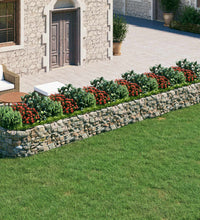 Gabionen-Hochbeet Verzinktes Eisen 600x100x50 cm