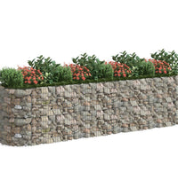 Gabionen-Hochbeet Verzinktes Eisen 400x100x100 cm