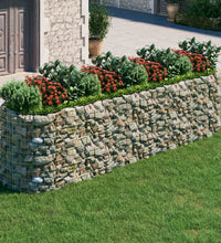 Gabionen-Hochbeet Verzinktes Eisen 400x100x100 cm