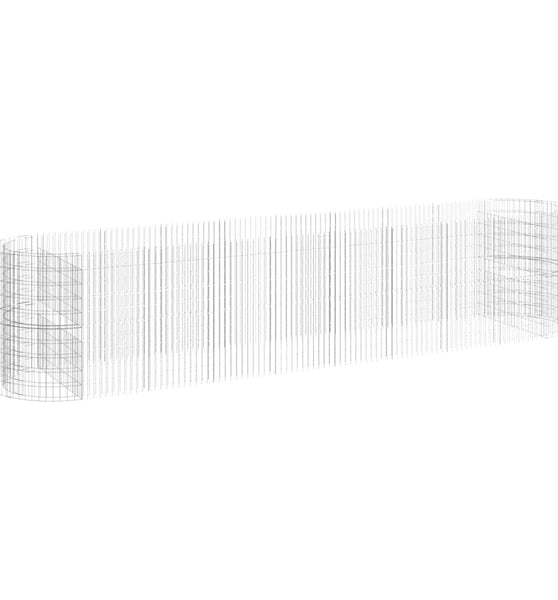 Gabionen-Hochbeet Verzinktes Eisen 500x100x100 cm
