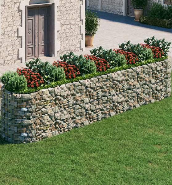 Gabionen-Hochbeet Verzinktes Eisen 500x100x100 cm