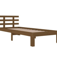 Massivholzbett Honigbraun 100x200 cm
