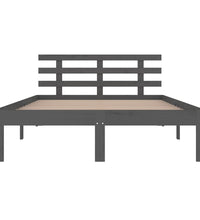 Massivholzbett Grau 150x200 cm