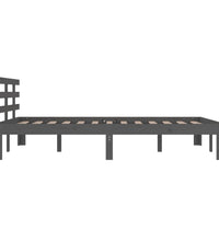 Massivholzbett Grau 150x200 cm