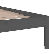 Massivholzbett Grau 150x200 cm