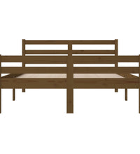 Massivholzbett Honigbraun 135x190 cm