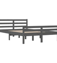Massivholzbett Grau 120x200 cm