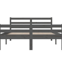 Massivholzbett Grau 120x200 cm